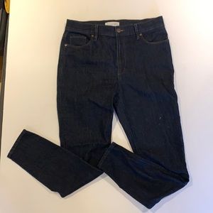 Loft - Dark wash, high waist, skinny jeans